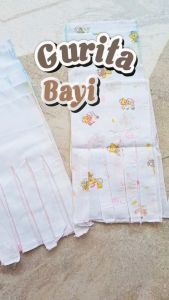 1/2 lusin Gurita Babyi Putih Sablon Mix Colour 6 PCS BB-02