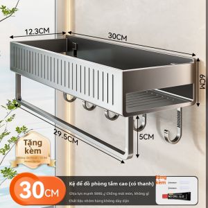 Kệ Treo Tường Để Đồ Phòng Tắm Không Cần Khoan