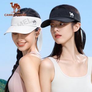 Lạc Đà vương miện Nắp rỗng Cung Mũ mềm Tấm Che Nắng thể thao chạy mũ che nắng nhẹ mũ hình vịt nữ