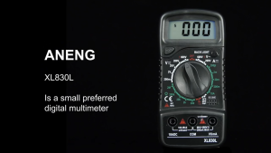 [Local SG Stock] ANENG XL830L Digital Multimeter High precision 1999 Count Data retention AC/DC voltage DC current Diode buzzer triode Resistance measurement Multi-function Electrician maintenance