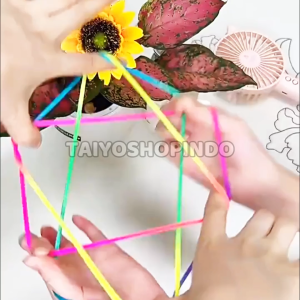 TAIYO Flower Rope Game Permainan Tali Tradisional Ayatori Kreativitas Keterampilan Tangan Mainan