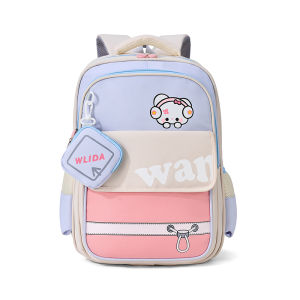 New 2025 Elementary School Bookbag Large Capacity Ultra-light Spine Protection for Boys And Girls in 1-3-5 Grades Cartoon Pattern