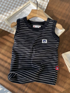 ใส่แล้วไม่แพงมากสำหรับเด็กผู้ชายเสื้อกล้ามลายทางใส่ช่วงฤดูร้อน