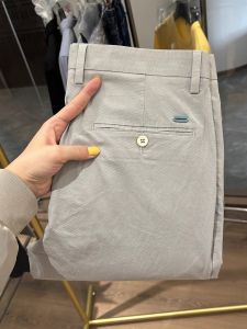 H-Home Modal Cotton Mens Summer Thin Breathable Elastic Straight Leg Nine-Piece Casual Pants Comfortable Soft Fashionable