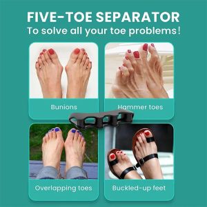 1 Pair of Soft Silicone Toe Orthotics Toe Separators Bunion and Hammertoe Correctors Suitable for Running and Yoga Practice