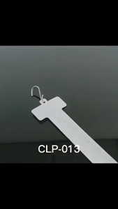 10pcs Universal Foldable Hanging Strips - 62cm Plastic Display Hooks for Retail & Food