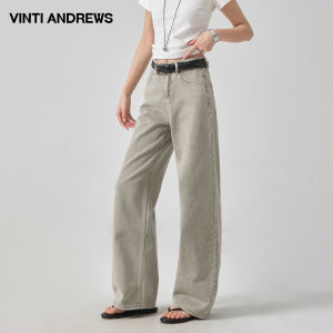 Stylish High Waist Slim Straight Legged Wide Pants