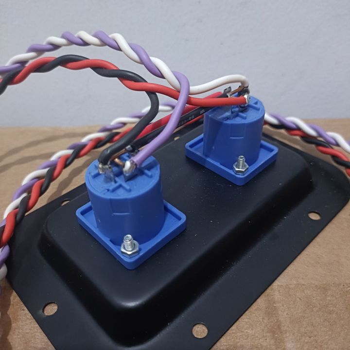 PAKET PLAT SPIKON BOX SPEAKER PLUS KABEL OUTPUT KABEL 75CM