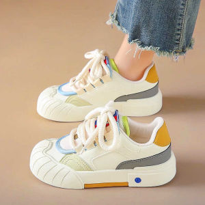 Original Design Thick Bottom Slip-On Shoes for Women Casual Sporty Bread Style Winter Versatile Flat Heel round Toe Rubber Sole