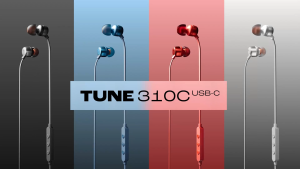 JBL Tune 310C USB-C Wired Earphones Hi-Res In Ear Headset With Mic Pure Bass