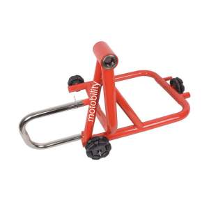 Motobility Single Sided Swing arm 360 Multi-directional Omni Wheel Paddock Stand Set(Rear & Front)