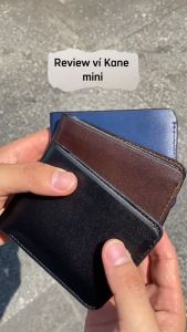Ví Da Bò Nam MiNi KaNe Không Khóa Kéo Truyền Thống ( 11X8 )  Khâu Tay Thủ Công Hanmade Tinh Xảo Theo Phong Cách Phương Tây - Bóp Da Thật 100% Bảo Hành 24 Tháng