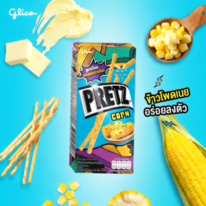 [HALAL][THAI SNACK] GLICO Pretz Biscuit Stick (Tomyum/Corn/Larb/Original)  21G~22G