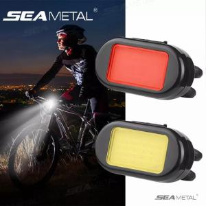 Seamital Đèn xe đạp đi xe đạp phía trước phía sau ánh sáng Loại-C phí Đèn pha ánh sáng đèn hậu cảnh báo Đèn lồng Led Phụ tùng xe đạp
