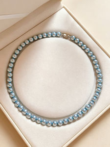 YISHU | Exquisite Unique Luxury Tahitian Peacock Green Pearl Choker