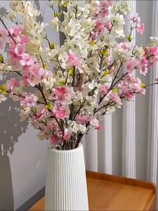 สาขาดอกซากุระ ดอกไม้ประดิษฐ์ สาขาดอกไม้ปลอม ดอกซากุระเดี่ยว สาขาห้องนั่งเล่น ดอกไม้ผ้าไหม ตกแต่งงานแต่งงาน ดอกซากุระปลอม