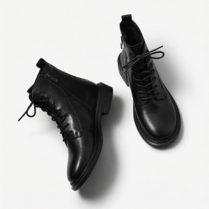 MIOLLIBARN | Genuine Leather Motorcycle Style Boots