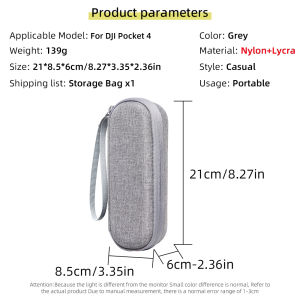 Carrying Case For DJI Osmo Pocket 4 Camera Portable Shockproof Storage Bag for Pocket 4 Gimbal Camera Travel Storage Accessories