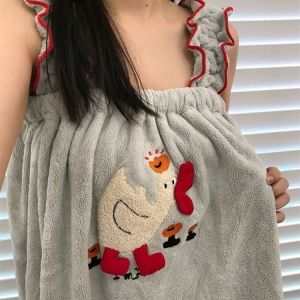 Bộ Đồ Bơi Hình Vịt Miệng Lớn Dễ Thương Cho Nữ Bộ Đồ Bơi Tắm Tại Nhà Quần Áo Tắm Bằng Vải Cotton Pha Polyester Và Polyester