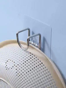 Strong Adhesive Hook Waterproof Wall Hook Superglue Washbasin Holder Basin Hanger Stainless Steel