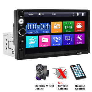 HIPPCRON 1din Car Radio 7" Universal Carplay Andriod Auto Stereo Multimedia MP5 Player Mirrorlink FM USB BT TF Card AUX Input