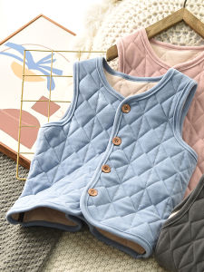 Thickened Warmth Childrens Vest Autumn Winter New Style School Uniform Inner Wear Base Shirt for Boys And Girls