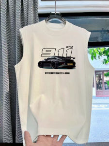 Áo Thun Nam Tay Ngắn in Hình Xe Hơi Mùa Hè Cotton Nguyên Chất Cổ Tròn Dáng Rộng Thời Trang Mùa Hè Phong Cách Đường Phố