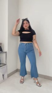 Celana Jeans Wanita Moon Cutbray - SYS CLOTHIER