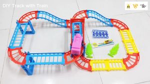 Children toys DIY Track with Train / Racing Car track