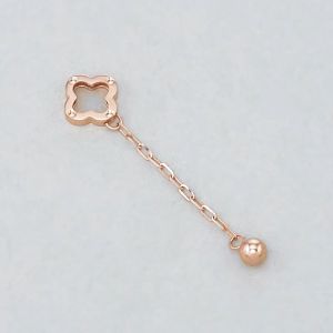 Chow Sang Sang 周生生 Minty Collection 18K Rose Gold Single Jewellery Accessory 92535H [Sold Single Not Pair]