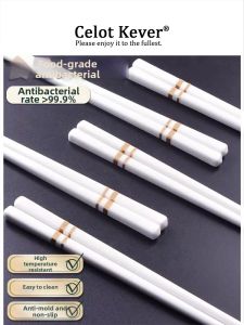 Antibacterial Mildew-Resistant Slip-Proof Ceramic Chopsticks