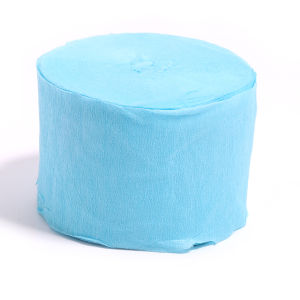 1ม้วน4.5เซนติเมตร x 25เมตรเครปกระดาษริ้วกระดาษทิชชู่ม้วนดอกไม้งานฝีมือทำลูกโป่งงานแต่งงานวันเกิดของการตกแต่ง DIY