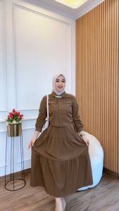 Kiukiu Belaria Set Rok - Setelah Atasan Rok Kekinian Simple Elegan - Baju Kantor Baju Casual - Setrok wanita