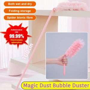 【Electrostatic adsorption】Magic Dust Bubble Duster Multi-angle Regulation Household Cleaning Tool For Ceiling Dust Removal