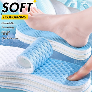 COD Soft Insole PU Foam Shoes Insoles For Men Women Elastic Run Shoes Pad cushioning foot Insert