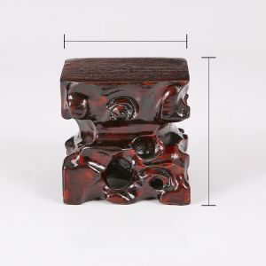 Jingdezhen round Purple Clay Tea Pot Stand Wooden Sculpture Succulent Plant Tray Square Buddha Statue Decorative Flower Vase