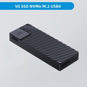 Hagibis USB 4.0 M.2 NVMe SSD Enclosure 40Gbps Vỏ Ổ Cứng Gắn Ngoài Tương Thích Với Thunderbolt 4/3 USB 3.2/3.1/3.0 Cho PC