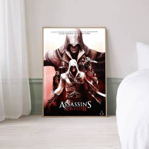 Moetch | A-Assassins C-Creed-es HD Movie Sticky Posters Retro Kraft Paper Sticker DIY Room Bar Cafe Aesthetic Art Wall Painting