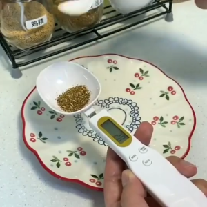Fasimiyu ช้อนตวงดิจิทัล Digital Kitchen Scale | วัดแม่นยำ ใช้ได้กับ กาแฟ Coffee/นมผง/อาหารสัตว์ Pet Food ช้อนตวงอัจฉริยะ แม่นยำ0.1g!