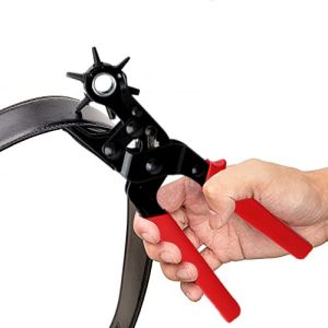 Belt Hole Puncher Strap Leather Hole Puncher Six Sizes Revolving Hole Punch Plier