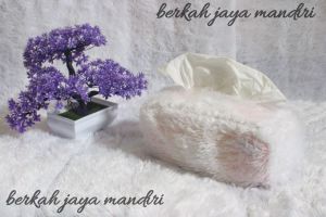 sarung tisu bulu rasfur/sarung tisu karakter bulu/sarung tempat tisu