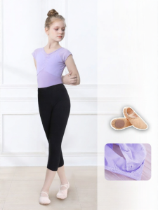 QINANXI | Short Sleeve Childrens Dance Training Clothes