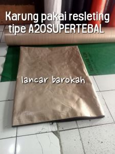 karung pakai resleting dari terpal Korea tipe A20 super tebal kualitas terjamin harga terjangkau
