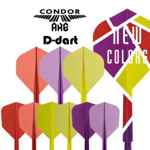 CONDOR AXE DARTS FLIGHT - Standard / Small Condor Axe Integrated Dart Flights (SAYAP ARRROW)
