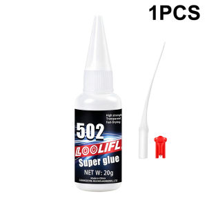 LOOLIFL | 502 Super Strong Quick-Drying Adhesive Professionally Used for Daily Repair of Toy Plastics Is White Transparent and Odorless
