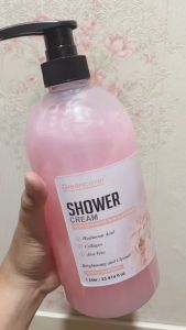 Greencover Body Wash / Shower Cream 4x AHA Collagen Uk. 1 Liter