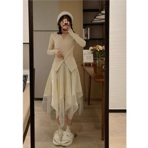 Chân Váy Ánh Tuyết Vạt Nhọn Siêu Xinh