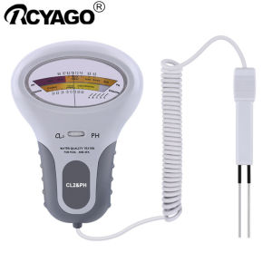 Rcyago CL2 & Ph Máy Di Động Clo Dư Báo Chất Lượng Nước Máy Phân Tích Cho Nước Uống Spa Bể Bơi Bể Cá
