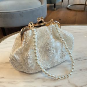 Original Retro Fairy Bag with Clutch Bag Super Fairy Handbag Easiest for Match Special-Interest Design Pearl Chain Crossbody Bag Women