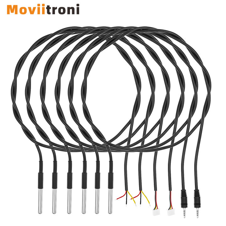 1Pc DS18B20 Stainless Steel Waterproof Temperature Sensor 1/2/3/5m ...